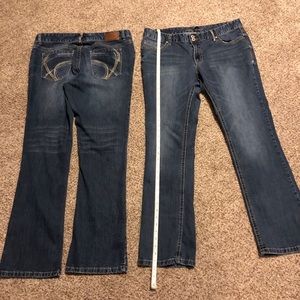 Ladies vintage wash jeans